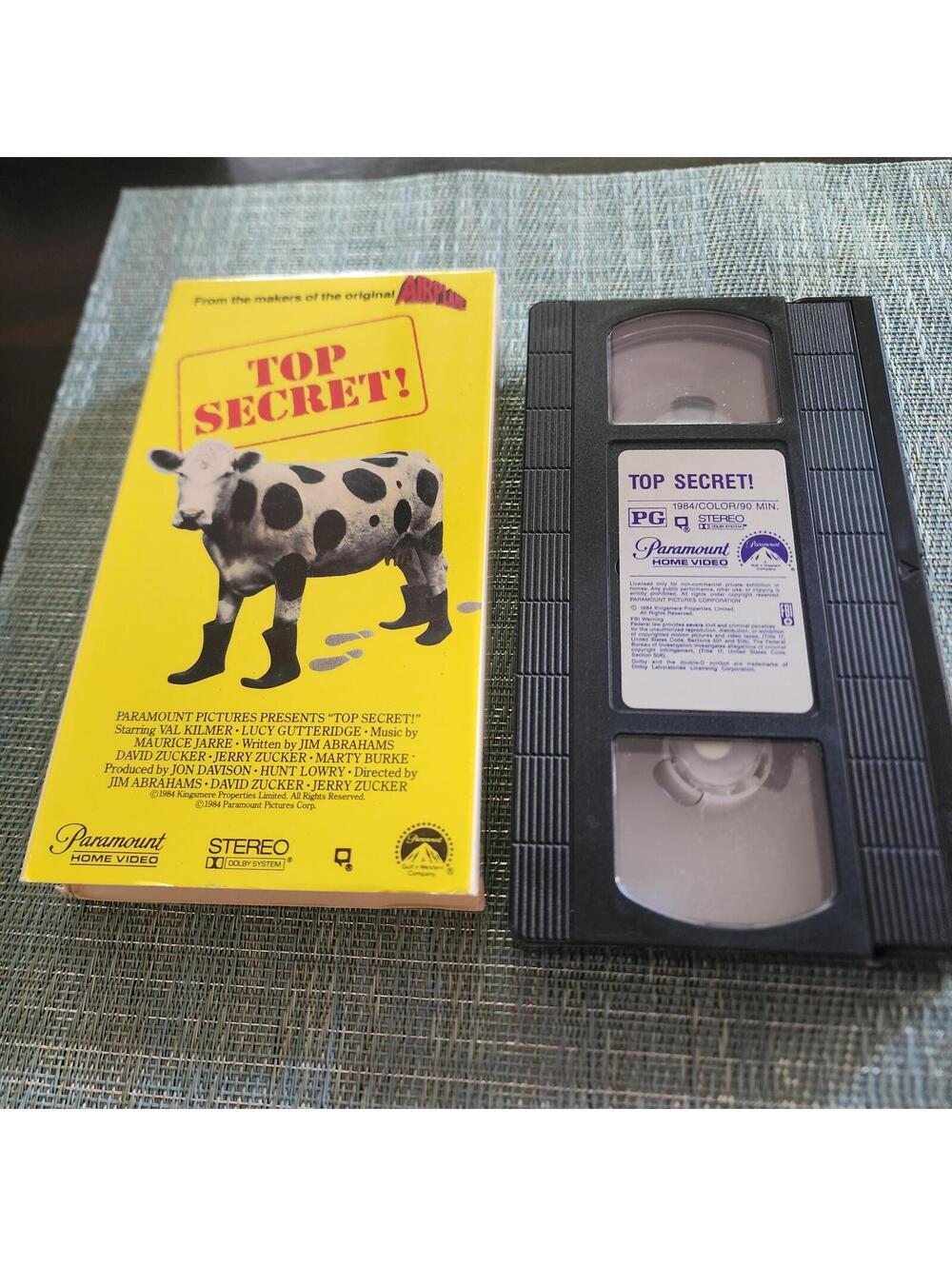 Top Secret! VHS (1984) – Tested Excellent Condition – Paramount Home Video